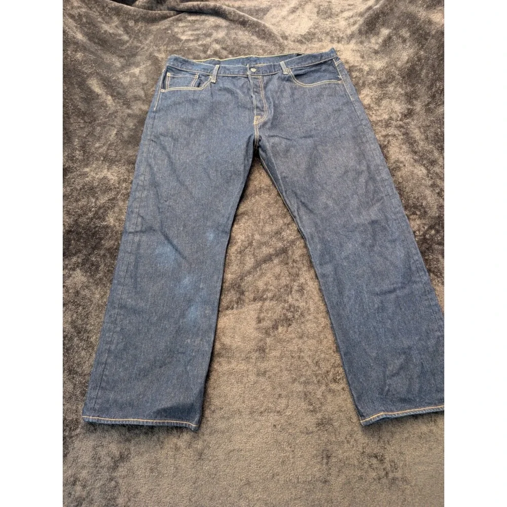 Mens Levis 501 Original Fit Jeans Sz 44x30 Medium Wash (Read Descrip)